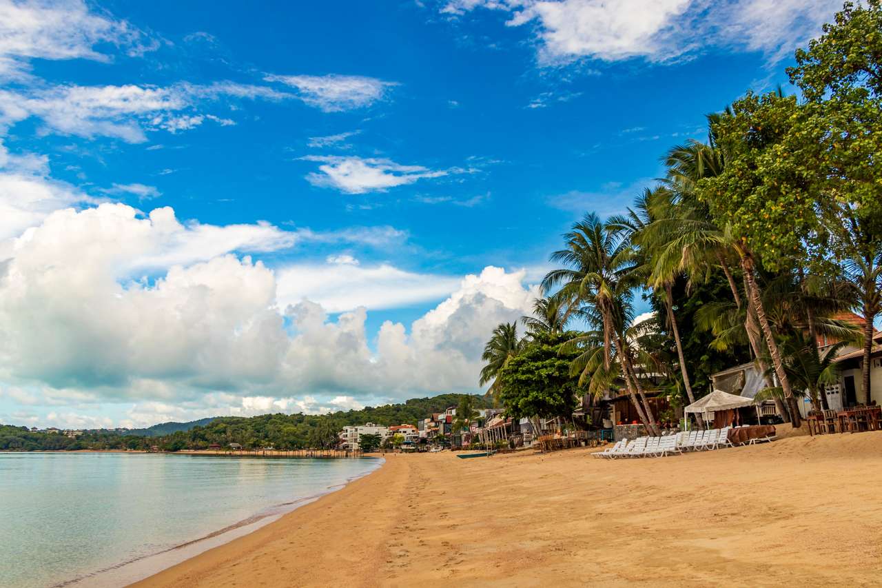Пляж Бо Пхут на острове Самуи пазл онлайн
