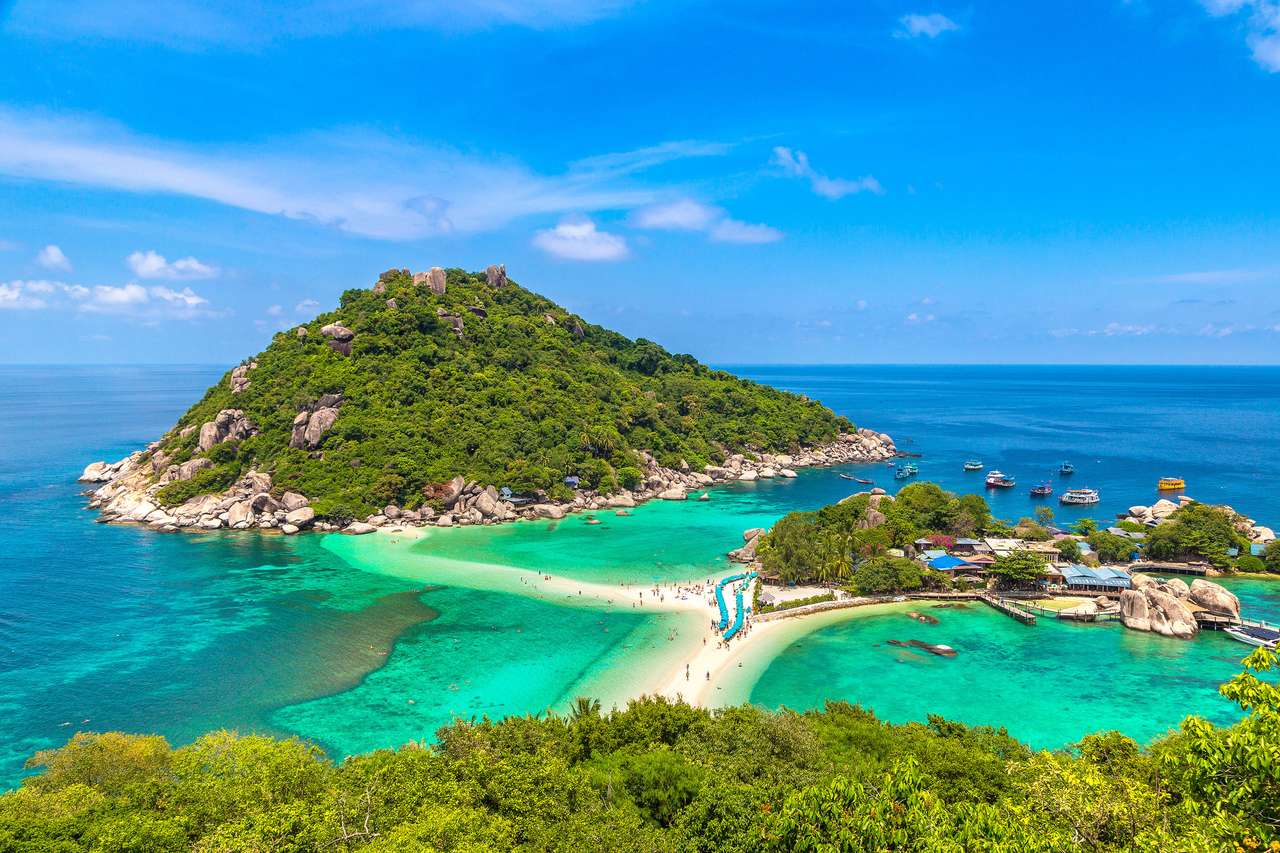 Остров Нанг Юань, Ко Тао, Таиланд онлайн-пазл