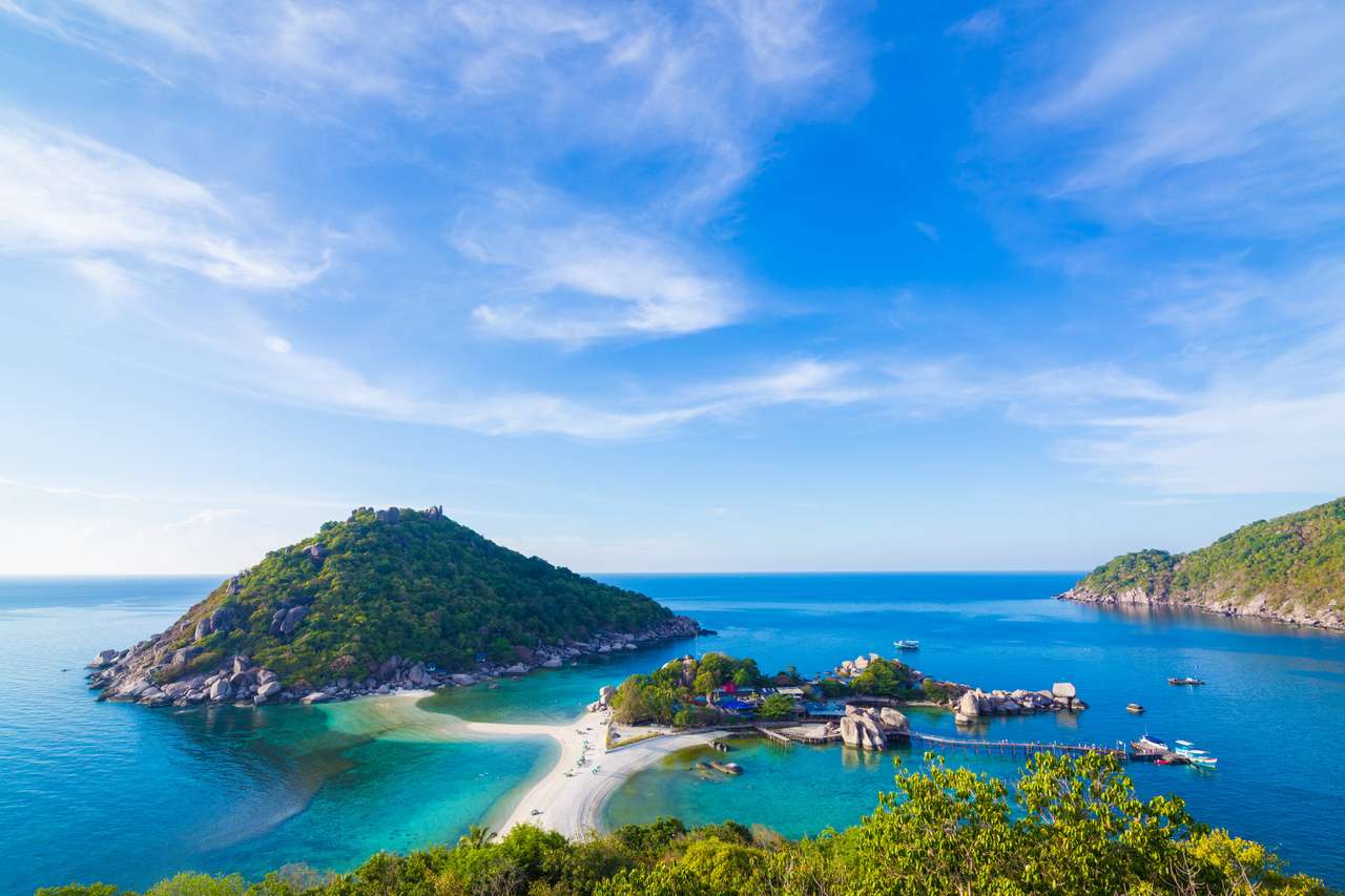 Île idyllique, Koh nangyuan Suratthani puzzle en ligne