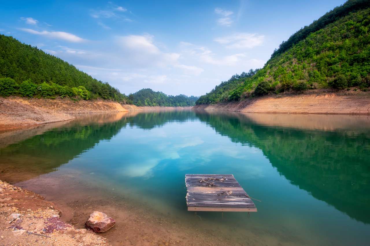 Paisaje del lago Qiandao rompecabezas en línea