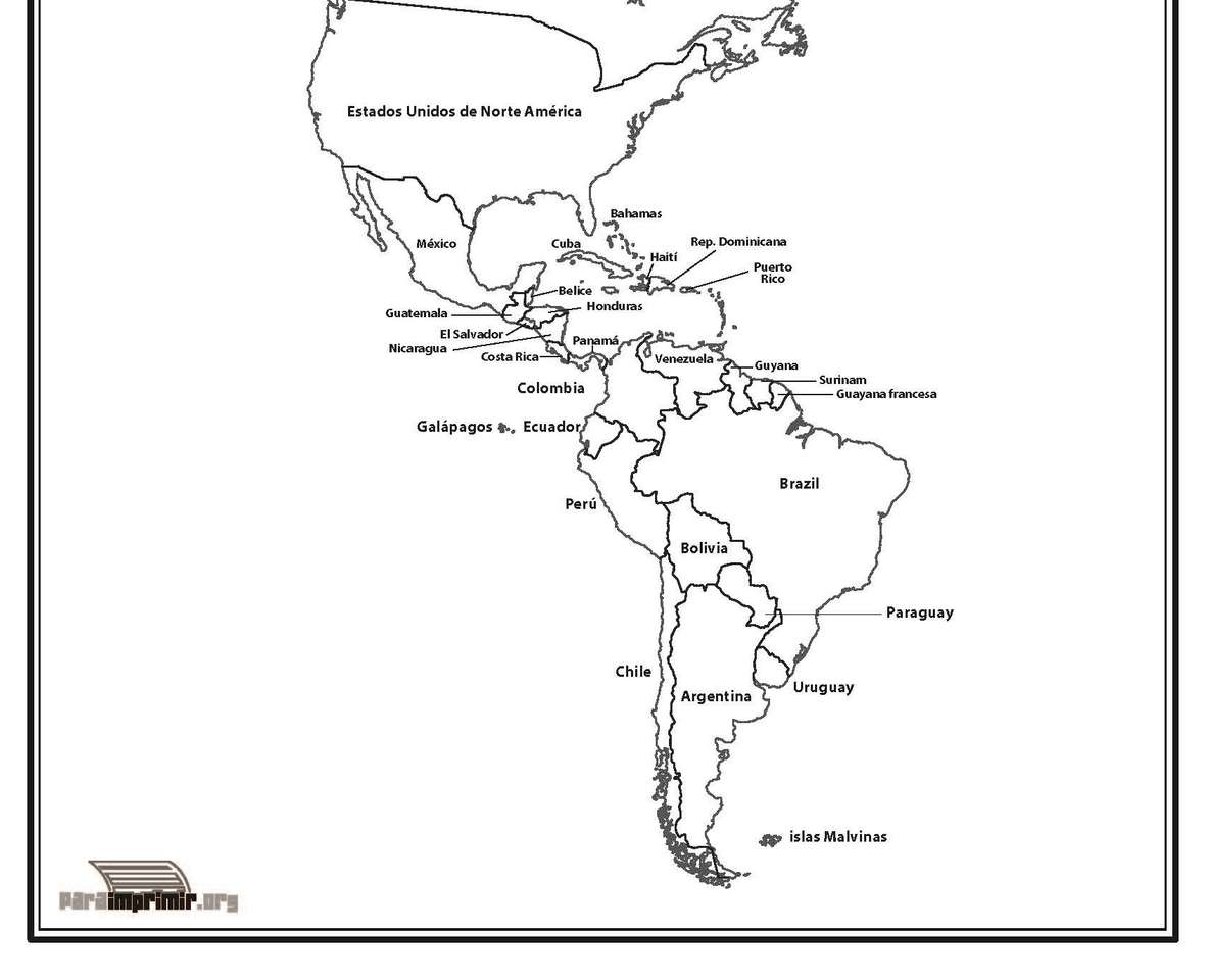 Mexikó térképe online puzzle