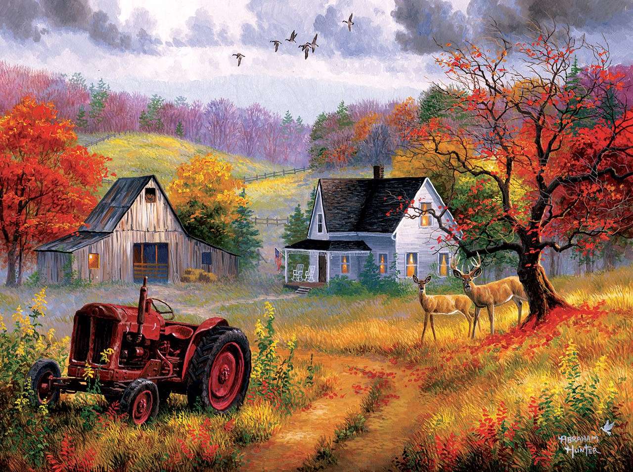 Image- farm in the countryside online puzzle