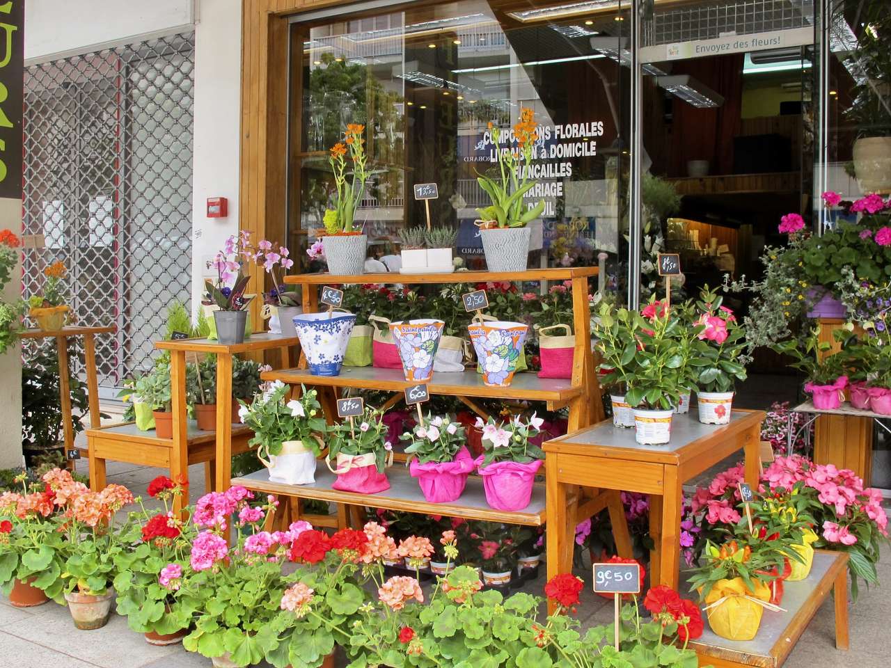 Магазин за цветя. онлайн пъзел