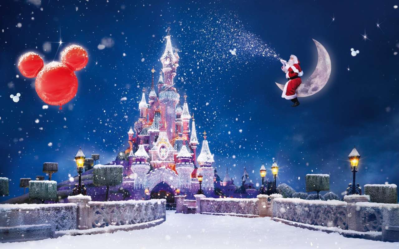 Jul på Disneyland Pussel online