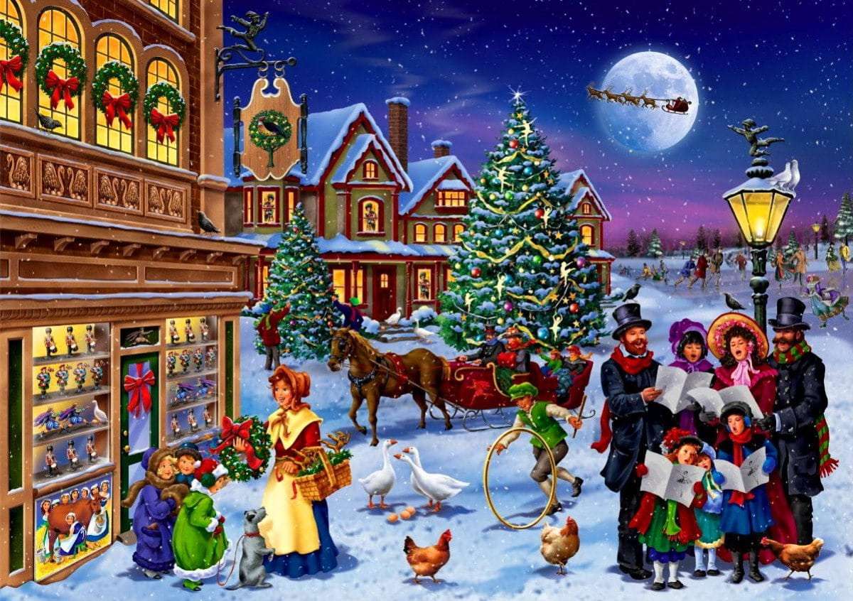 Kerstliedjes online puzzel