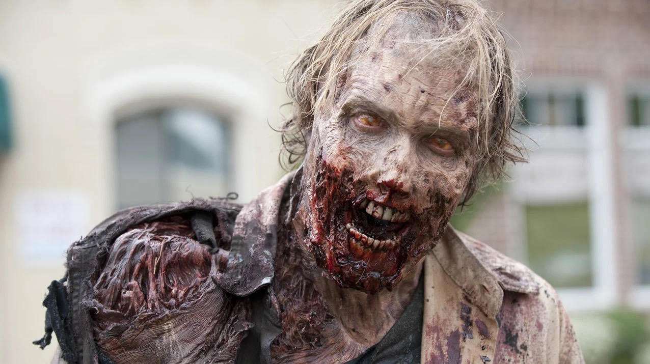 De wandelende dode zombie online puzzel