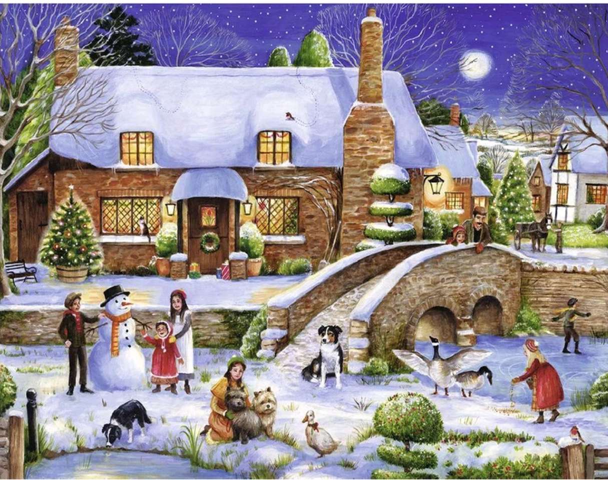 with the snowman jigsaw puzzle online