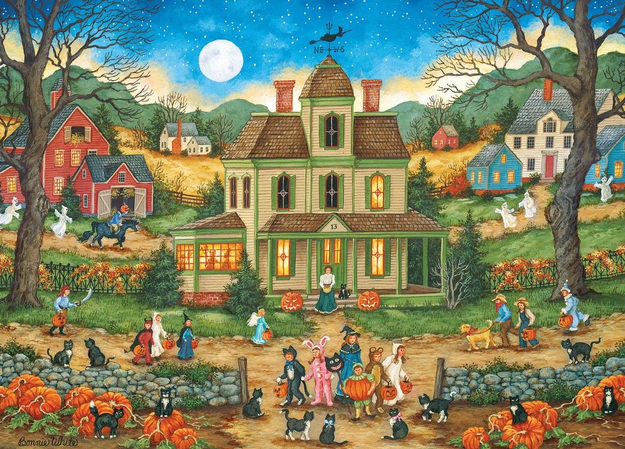 In front of the house jigsaw puzzle online
