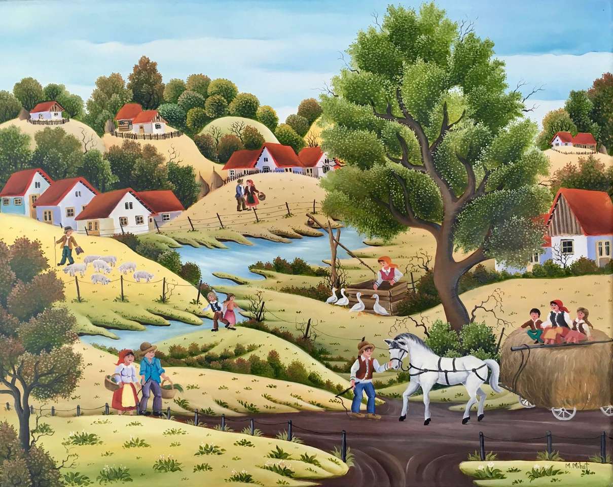 l'image du village puzzle en ligne