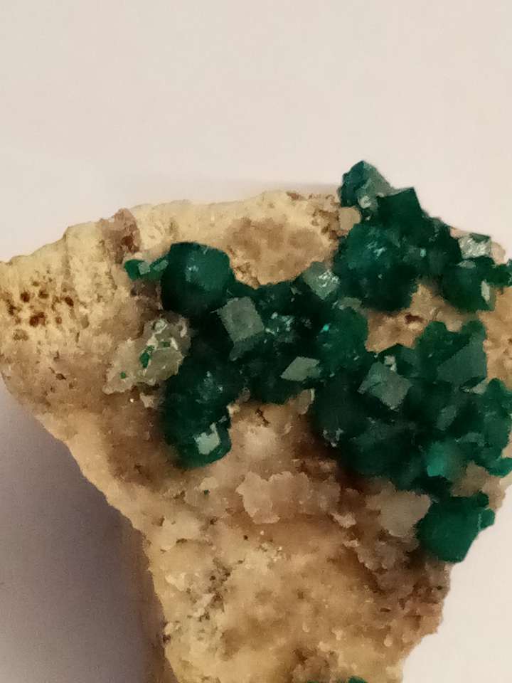 beautiful little dioptase crystals online puzzle
