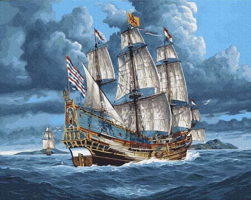 Segelschiff auf See - Bild Puzzlespiel online