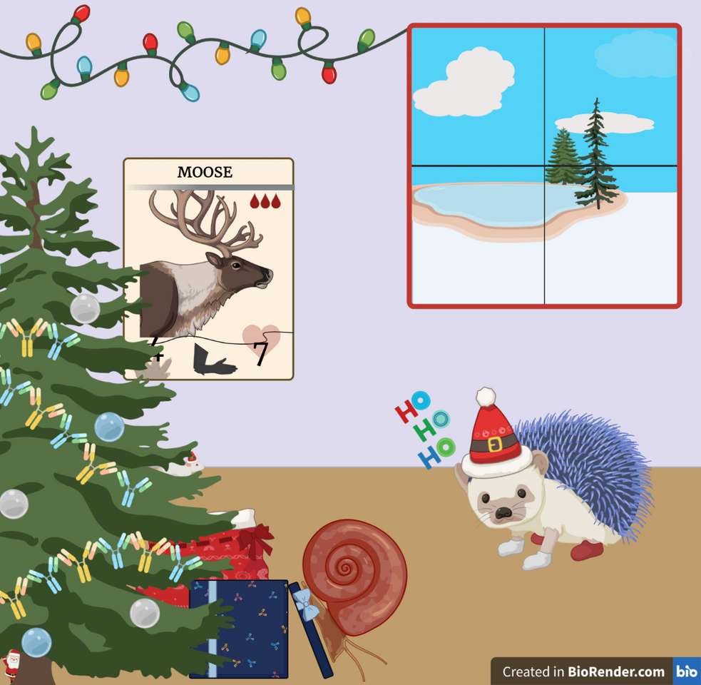 Vánoce u ježka Jojo online puzzle