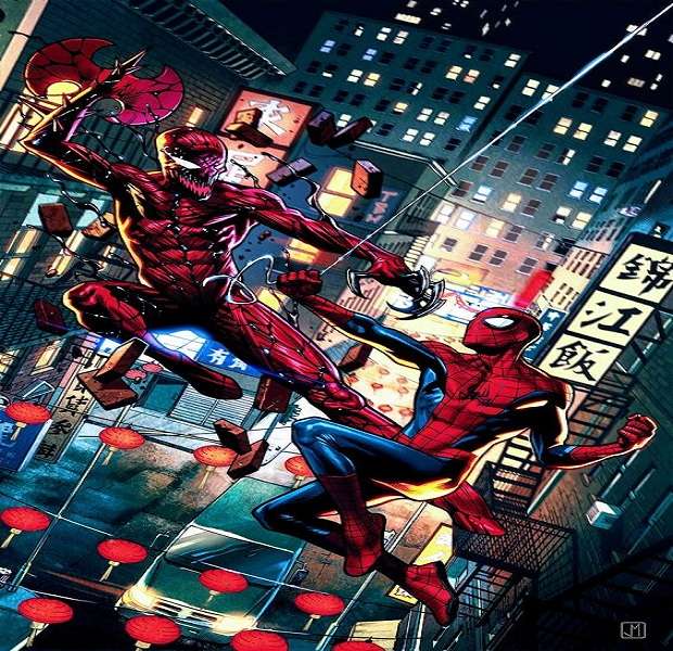 Spider Man gegen Gemetzel Puzzlespiel online