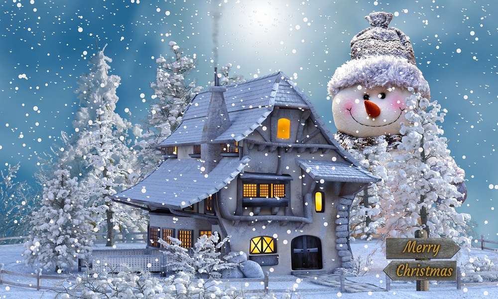 Vrolijk kerstfeest legpuzzel online