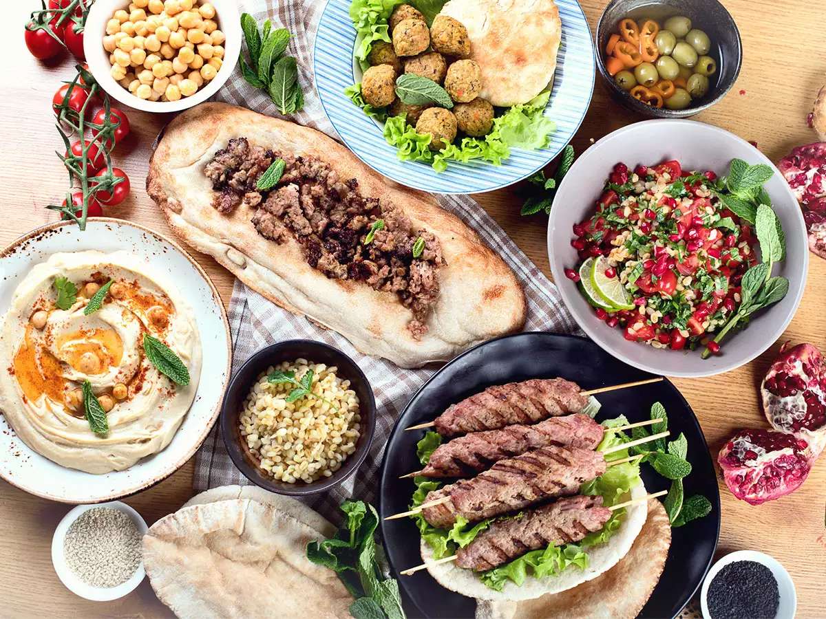 Středomořské jídlo skládačky online