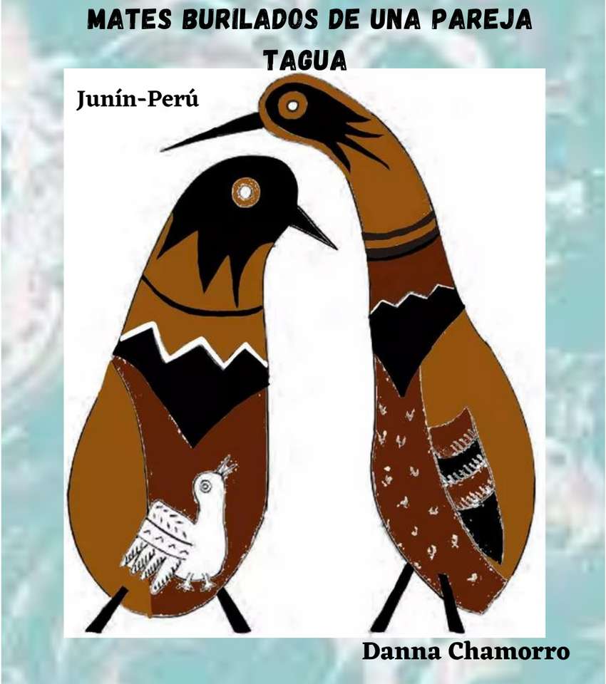 Graverade kompisar till ett tagua-par Pussel online