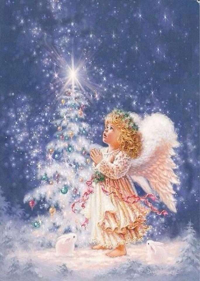 Χριστούγεννα άγγελος. online παζλ