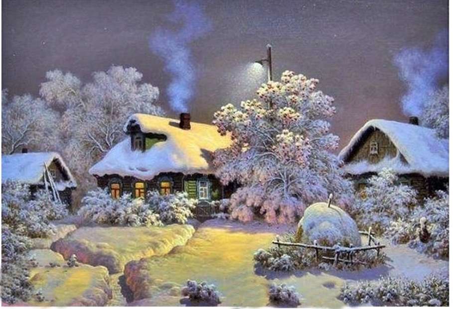 inverno la sera puzzle online