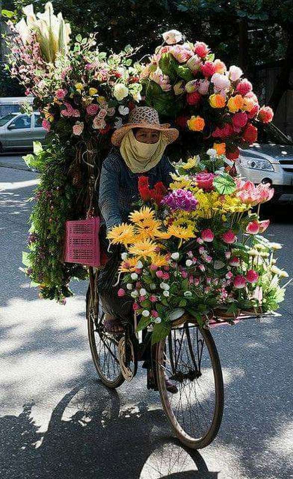 vendedor de flores puzzle online