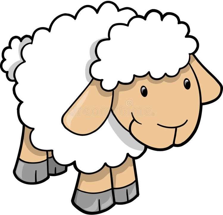 bílé ovce skládačky online