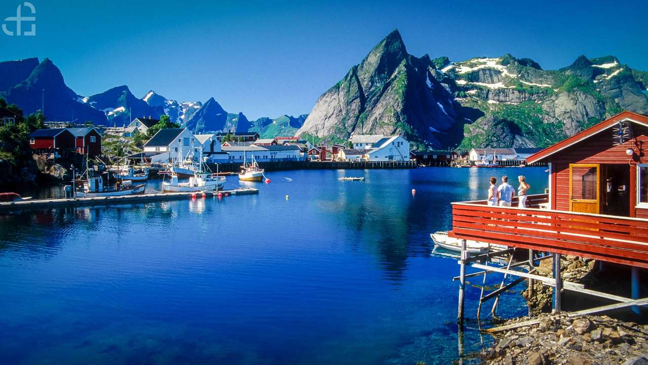 Лофотенские острова - Норвегия онлайн-пазл