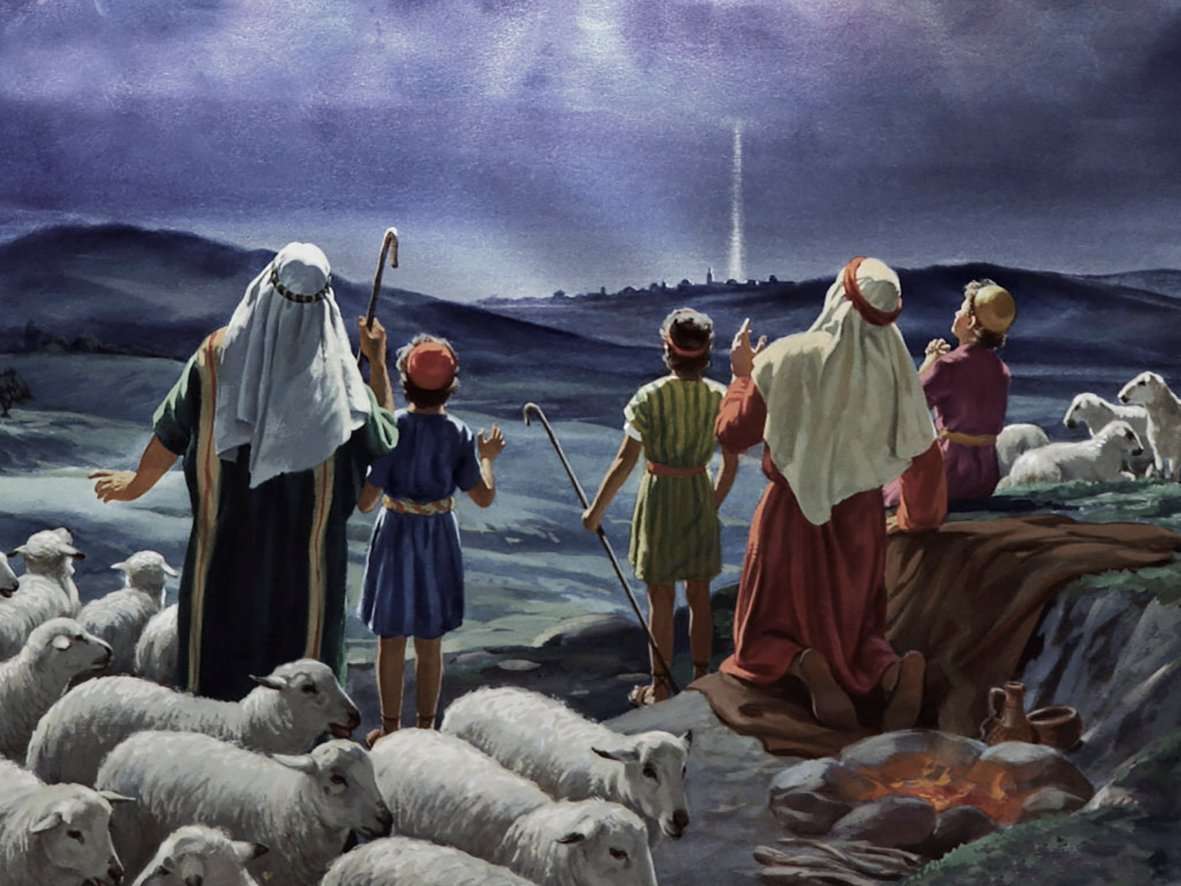 Betlehemi pásztorok kirakós online