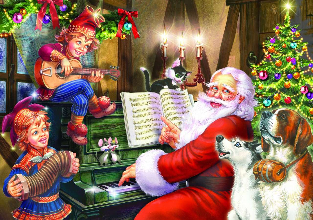 Karácsonyi énekeket online puzzle