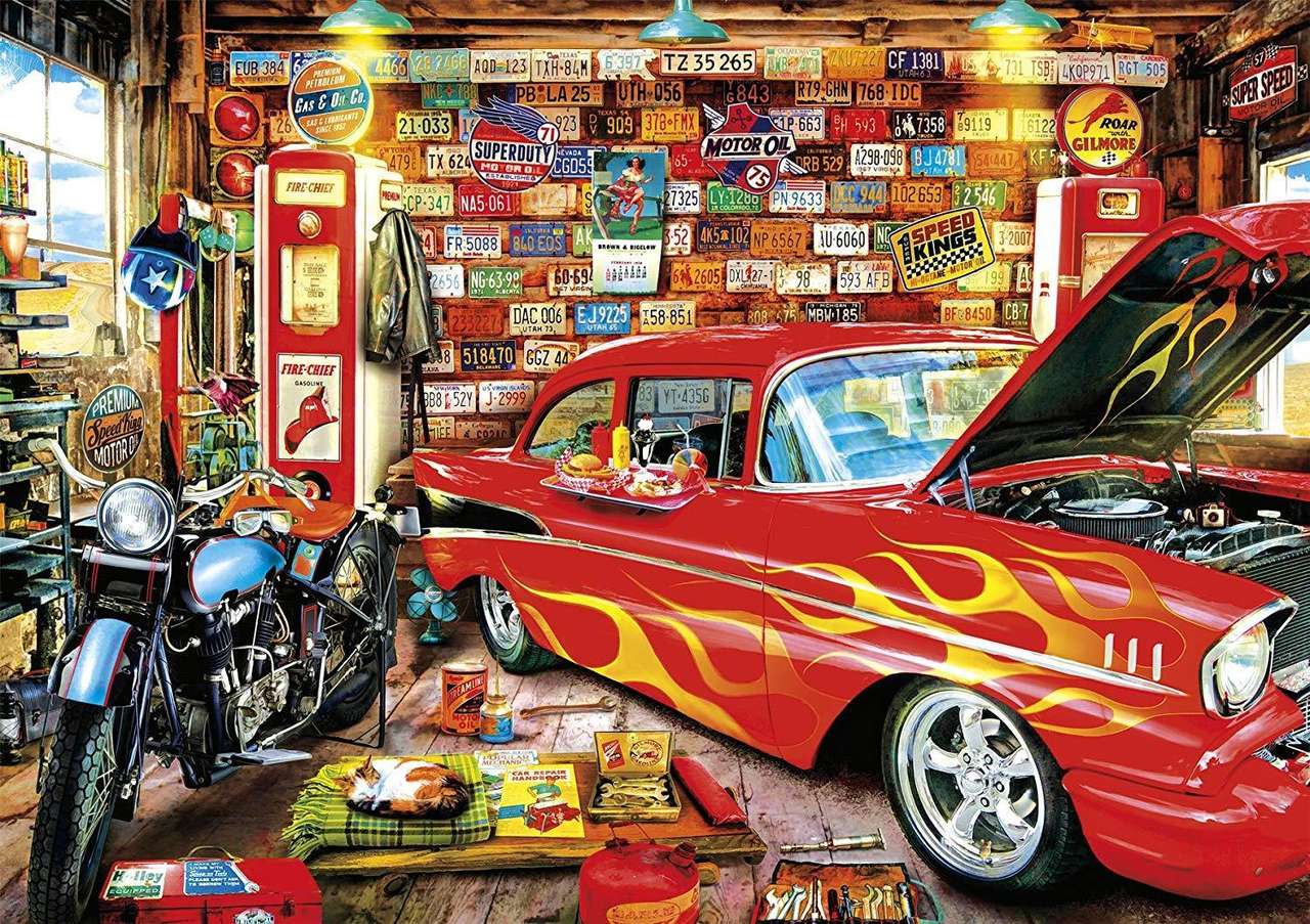 Garage retrò puzzle online