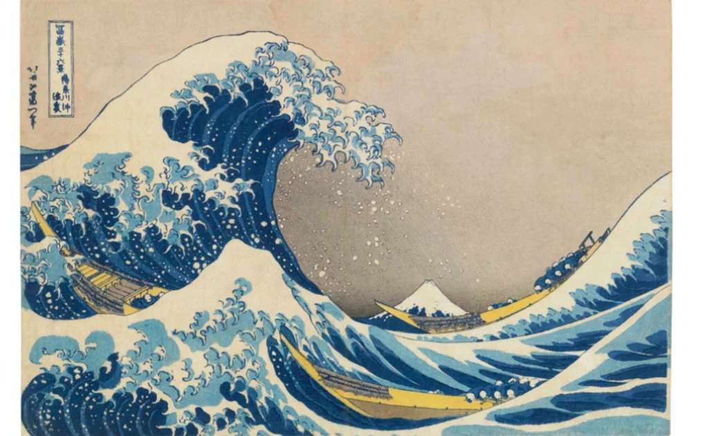 La gran ola de Kanagawa rompecabezas en línea