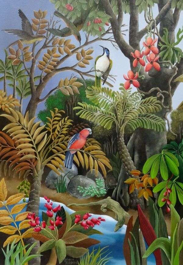 Cute birds enjoying beautiful nature jigsaw puzzle online