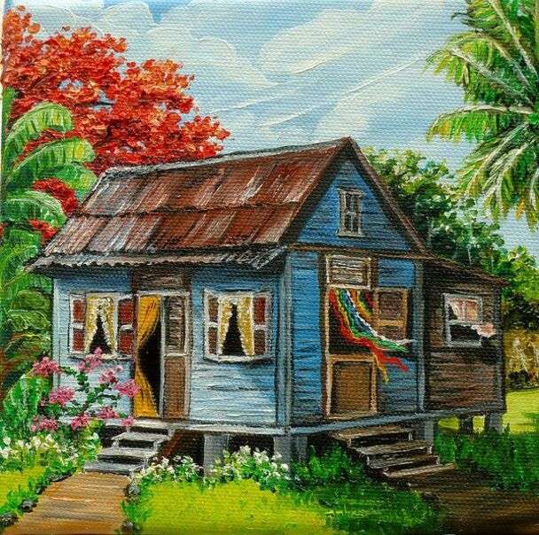Много скромна малка къща на карибско семейство онлайн пъзел