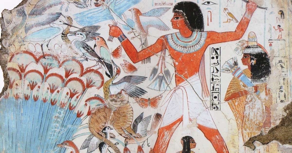 egyptisk jaktscen pussel på nätet