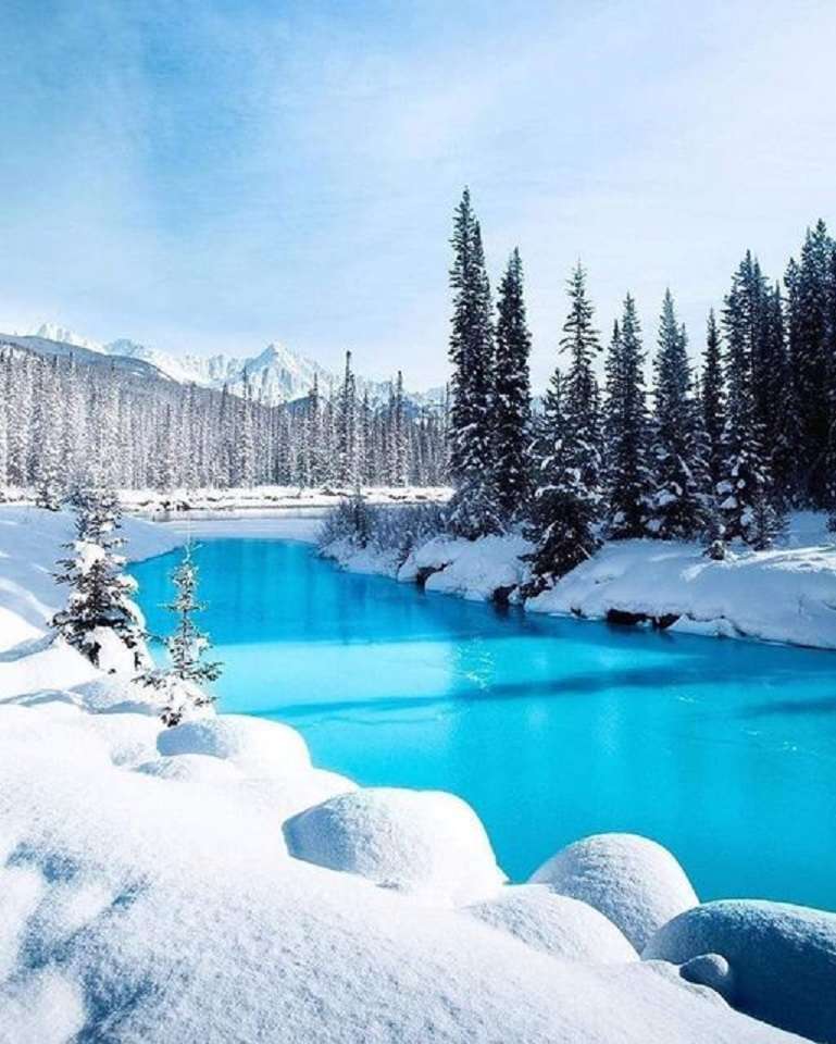 Χειμώνας στον Καναδά. online παζλ