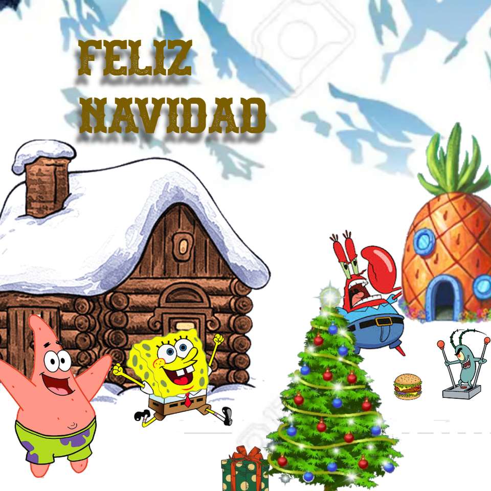 spongebob karácsony kirakós online