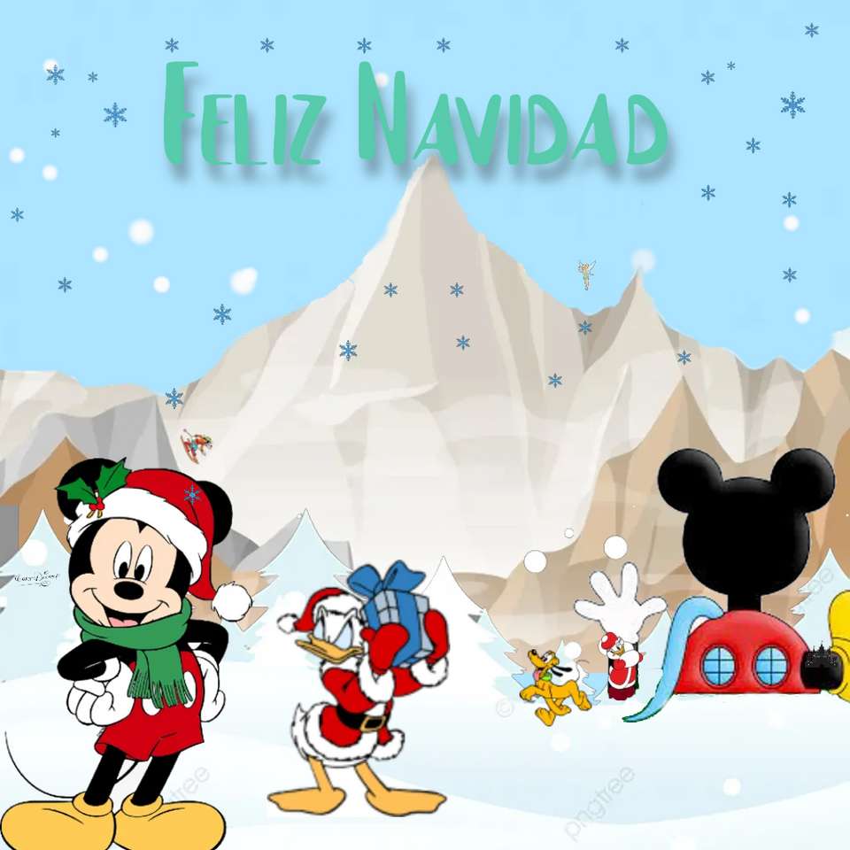 Mickey de Noël puzzle en ligne