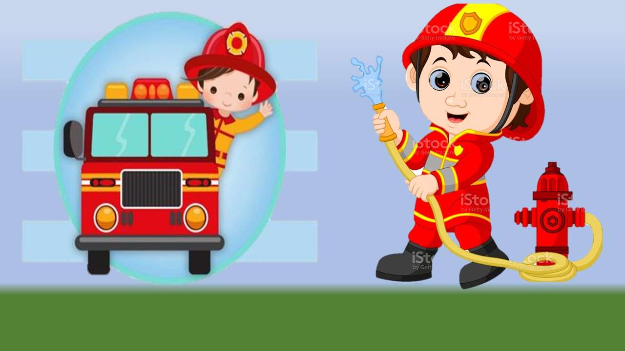 Profissão de bombeiro. puzzle online