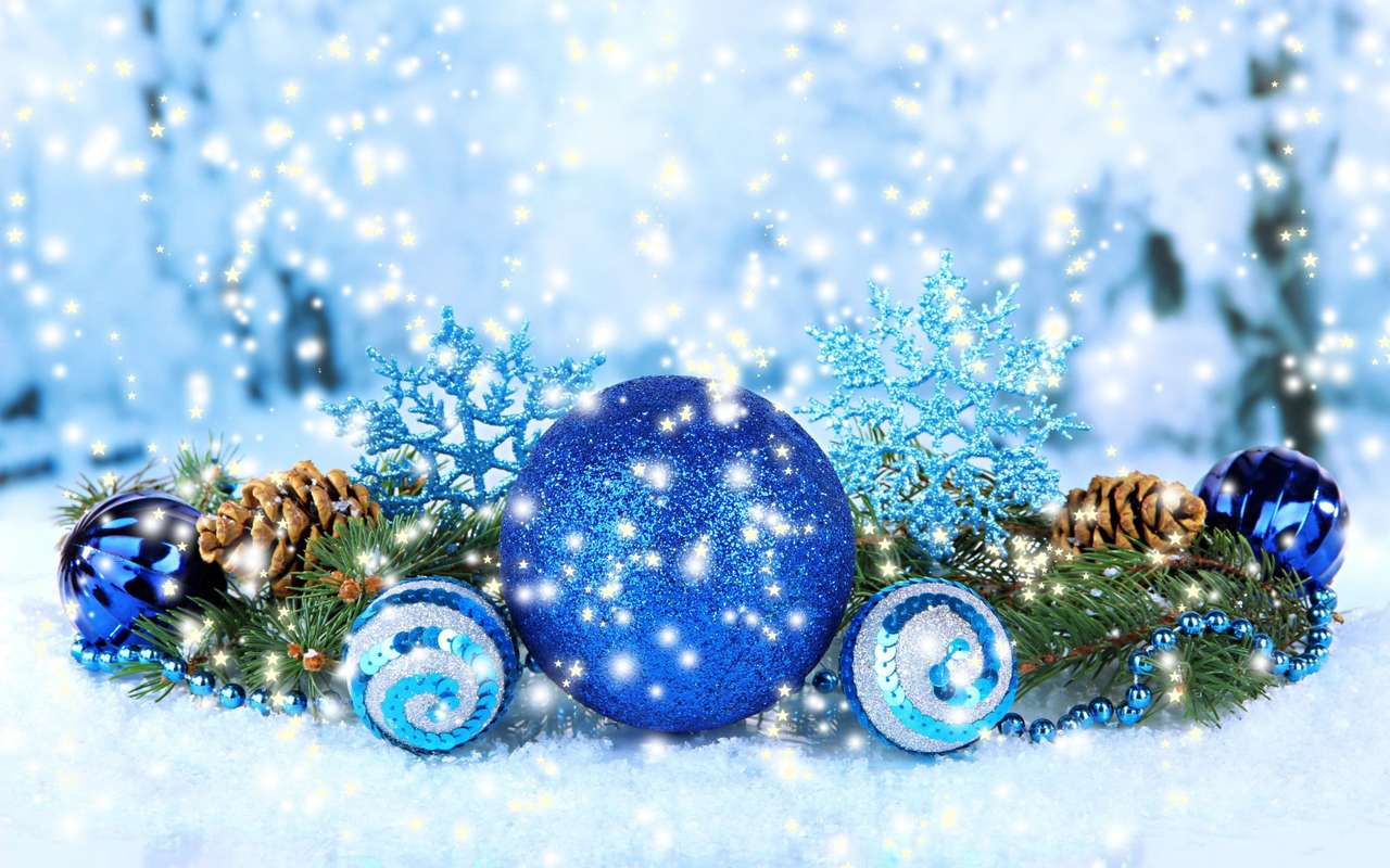 Коледна украса, емблематичен християнски празник онлайн пъзел