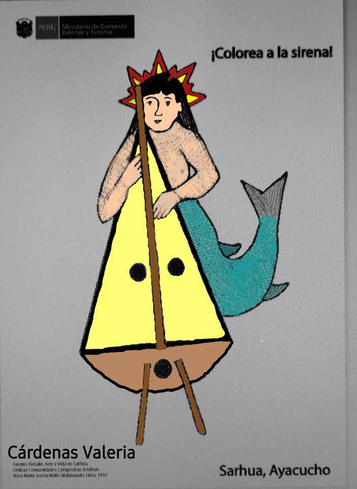 Mořská panna Sarhua, Ayacucho online puzzle