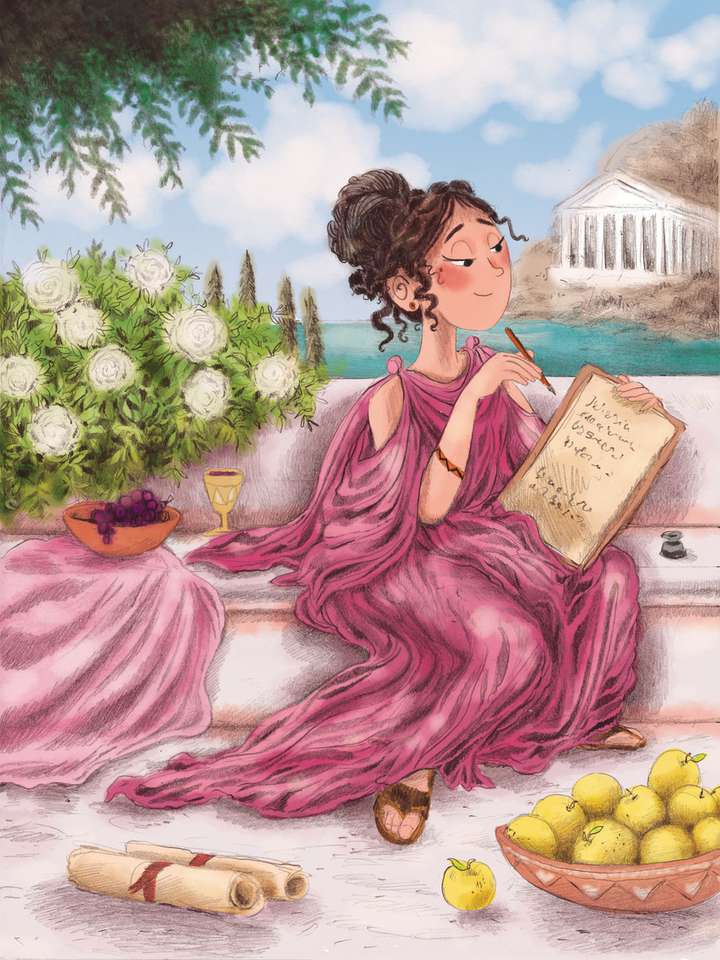 Сапфо, древнегреческая поэтесса пазл онлайн