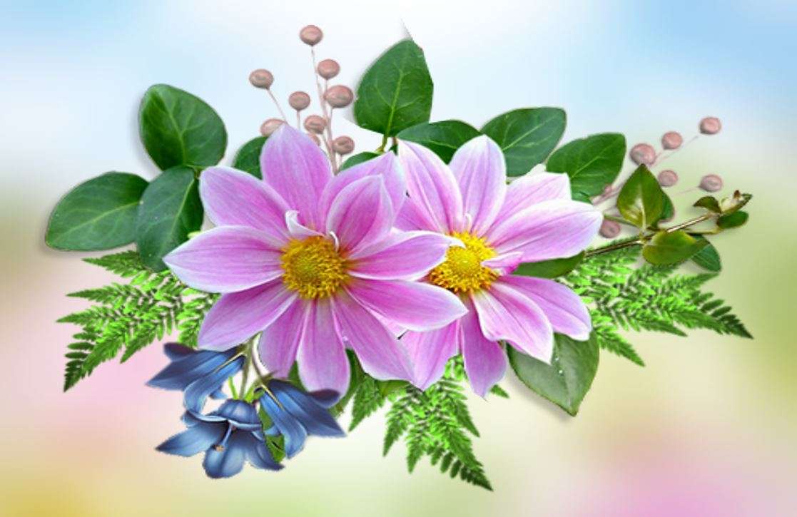 Un bouquet de dahlias puzzle en ligne