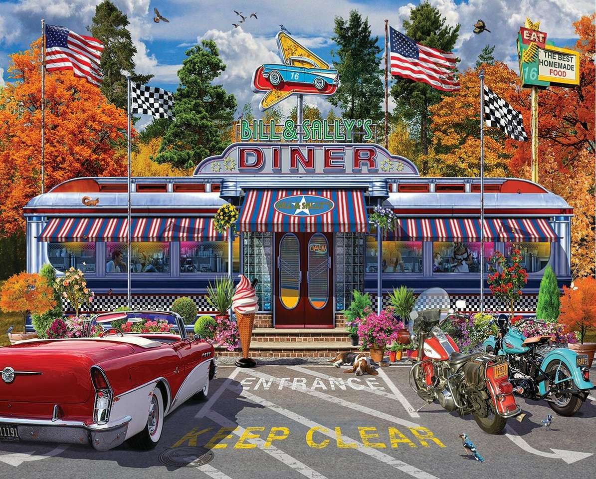 Diner di Bill & Sally puzzle online