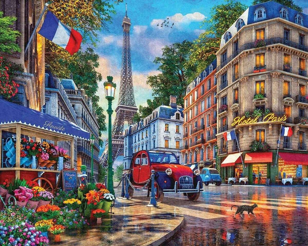 Viața de stradă din Paris jigsaw puzzle online