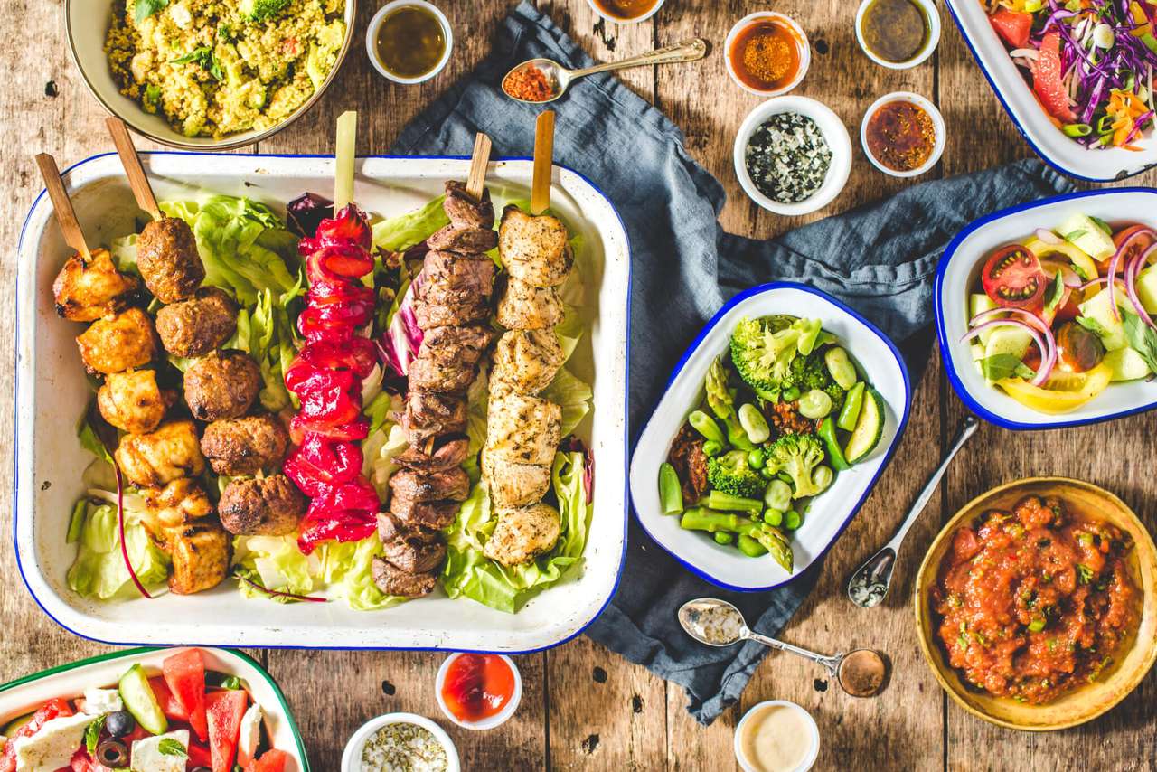 Hälsosam kebab pussel på nätet