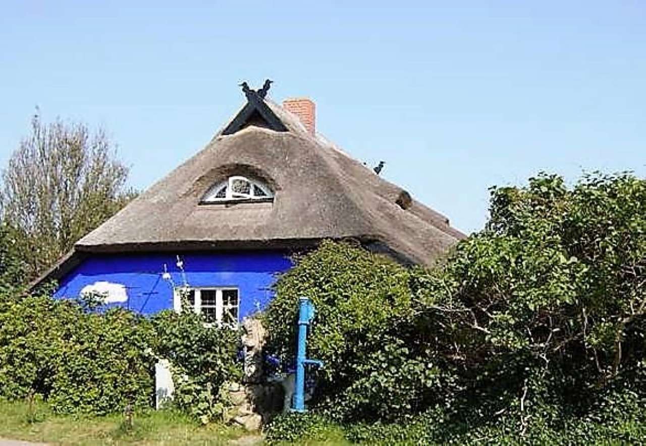 Det blå huset på Hiddensee pussel på nätet