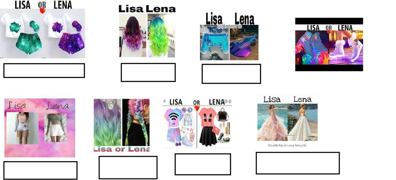 Lisa vagy Lena online puzzle