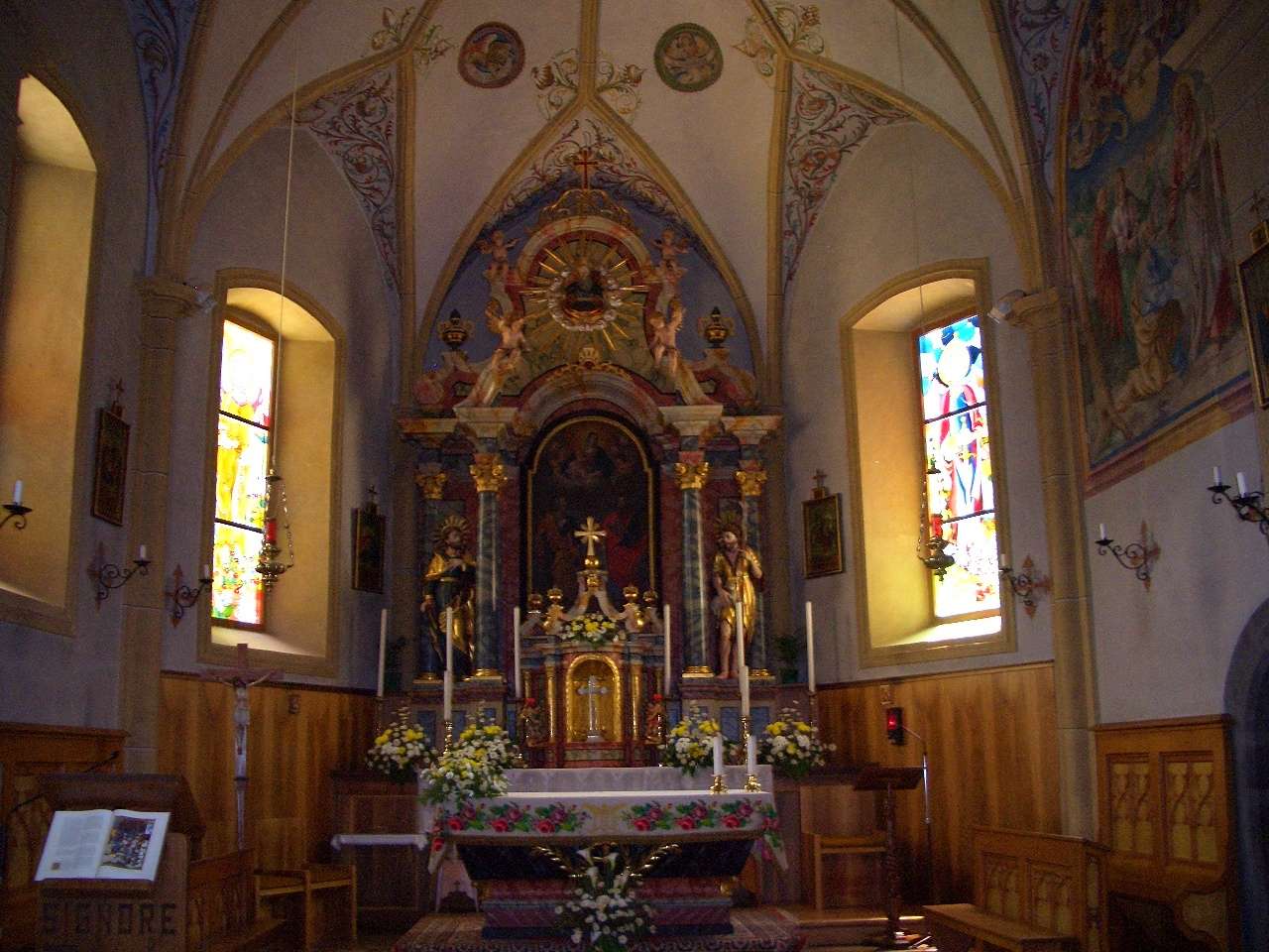 Arabba-kyrkan i Dolomiterna Pussel online
