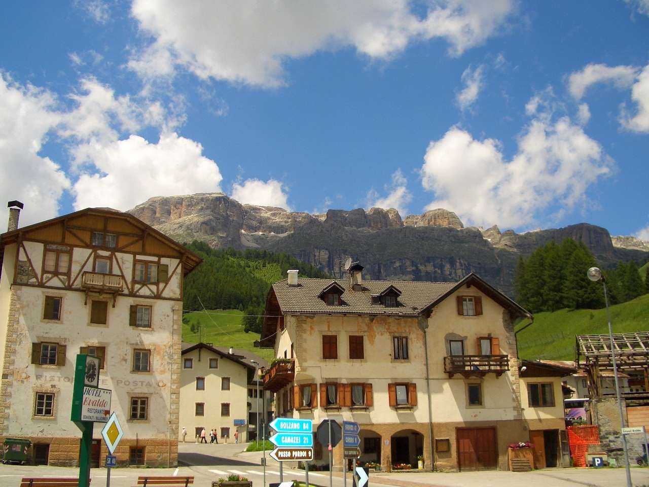 Blick auf die Marmorlada Dolomiten Puzzlespiel online