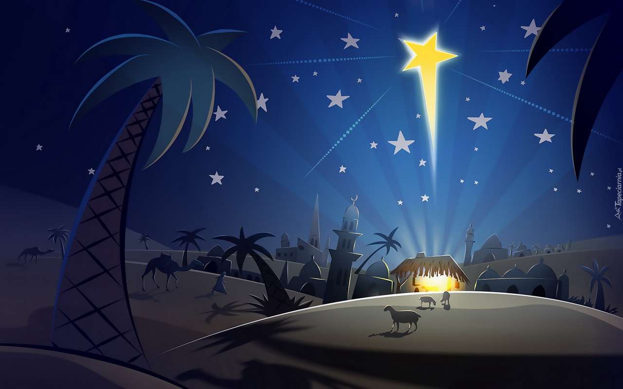 Stjärnan i Betlehem den 21 december pussel på nätet
