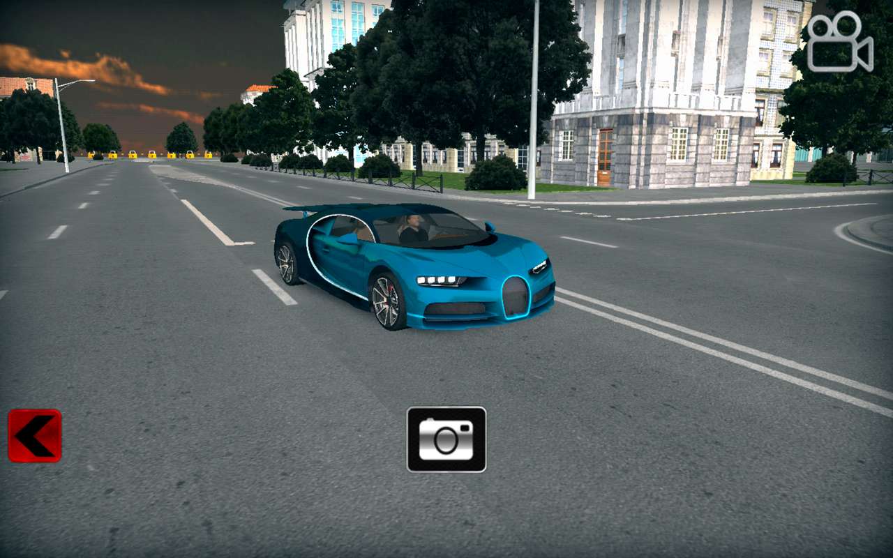 Riktig körsim Bugatti chiron pussel på nätet
