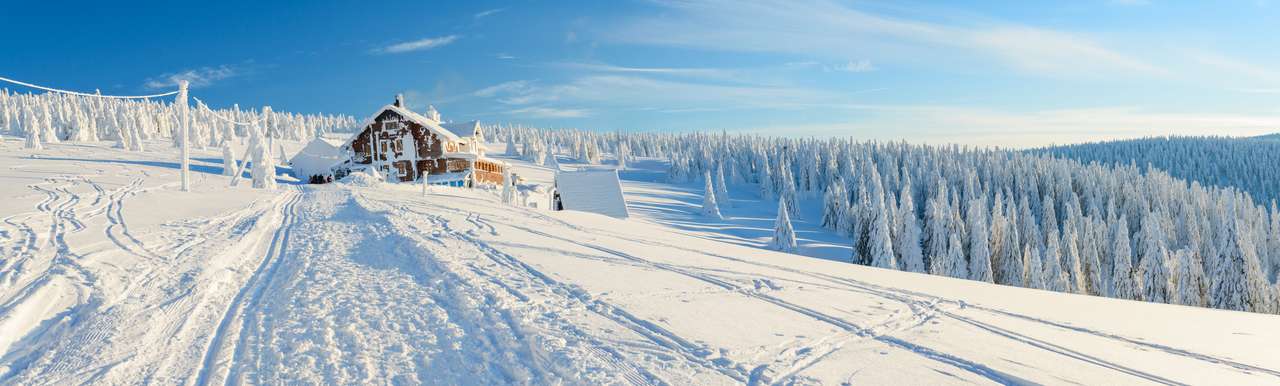 Polskt vinterlandskap Pussel online